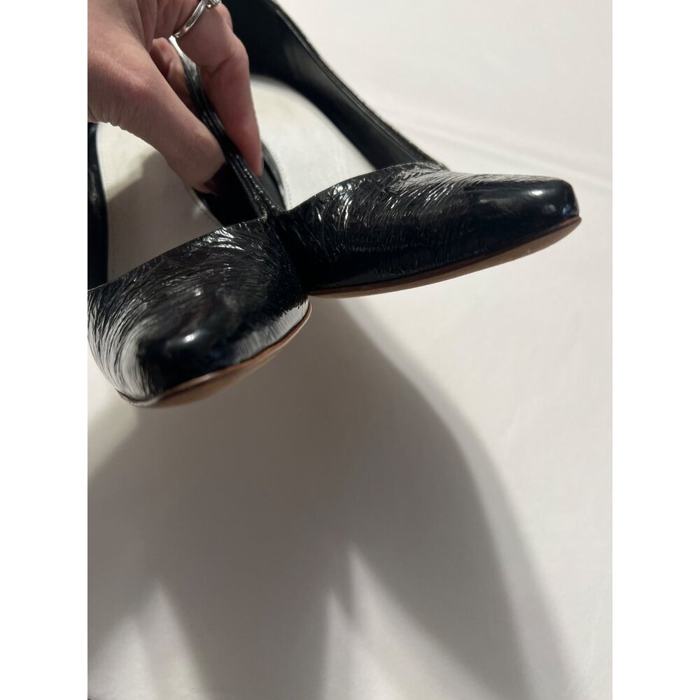 Maison Margiela Crinkle Black Patent Leather Heels Size 38 - Picture 7 of 12